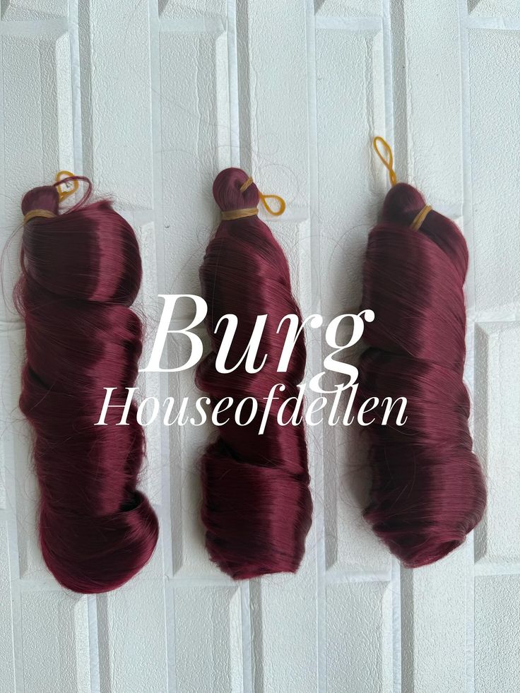 Burgundy(BUG) french curls braiding extension