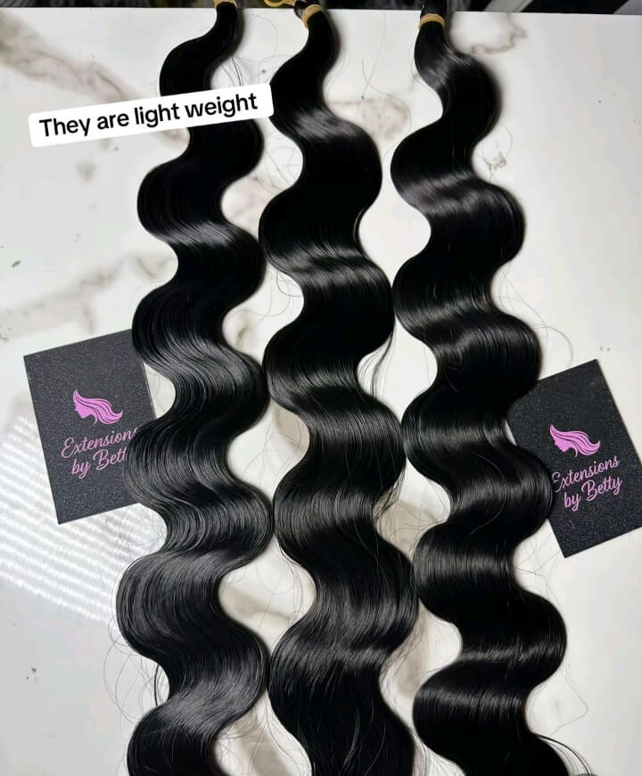 Colour 1B body wave braiding extension