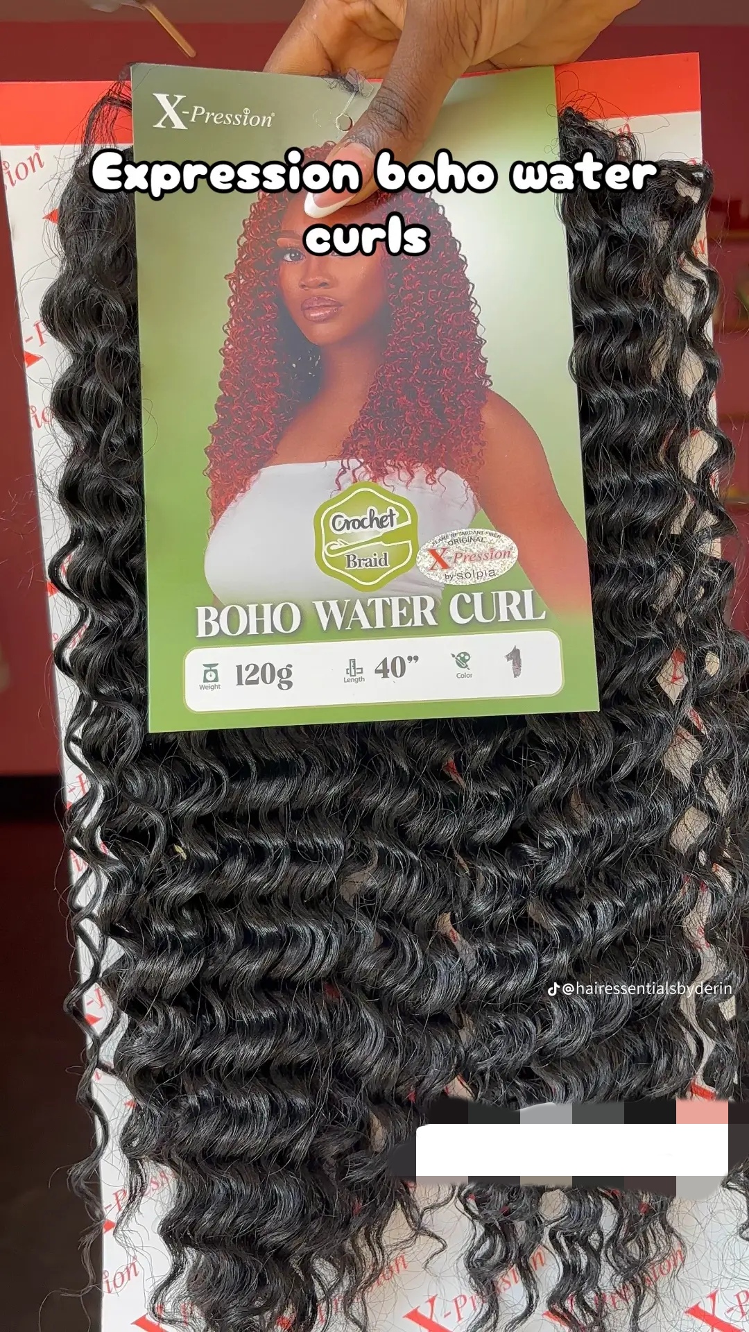 X-pression boho water curls colour 1