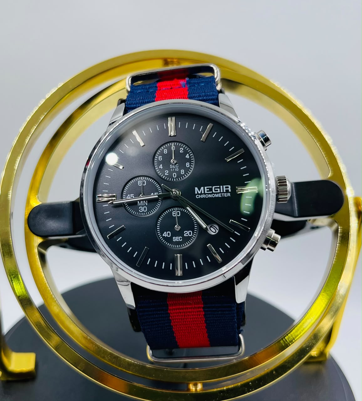 Megir chronograph leather