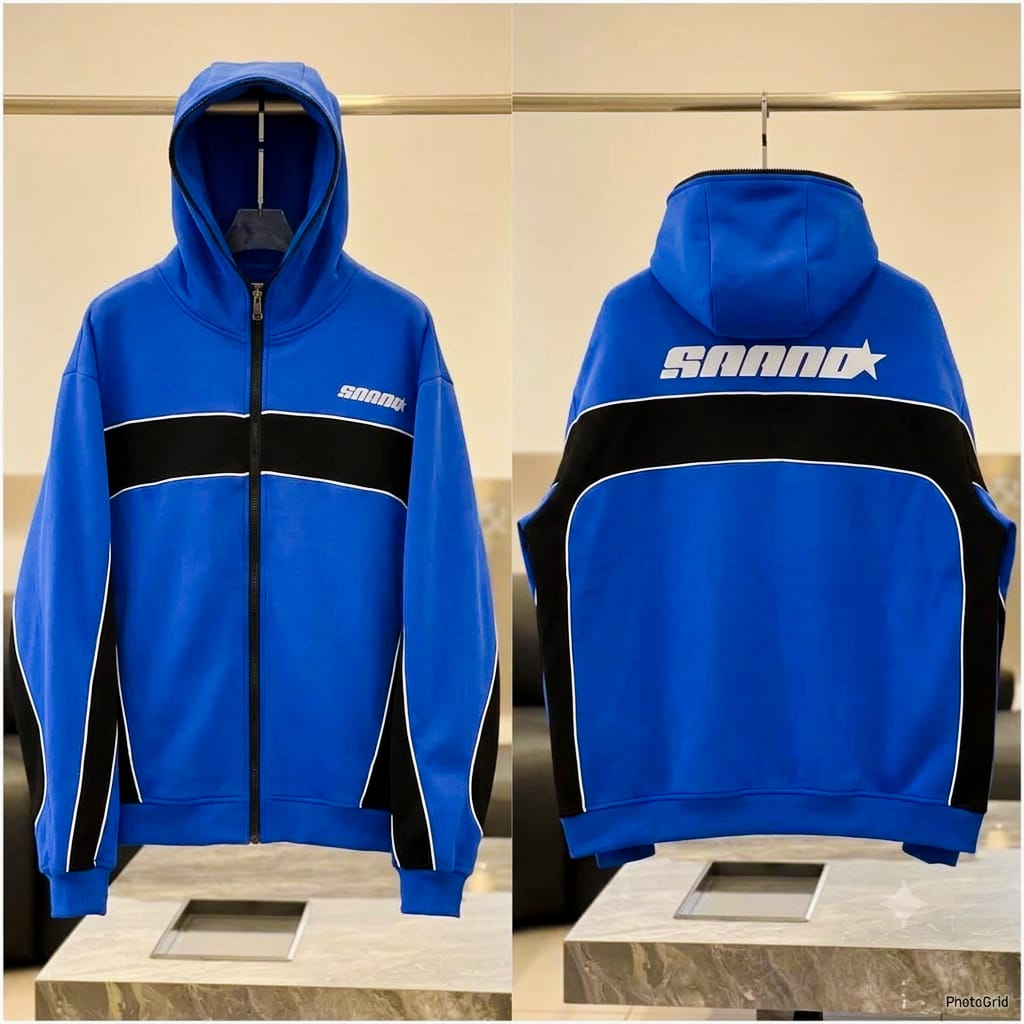 Zip down hoodie