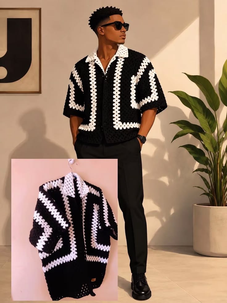 Male hexagonal shirt