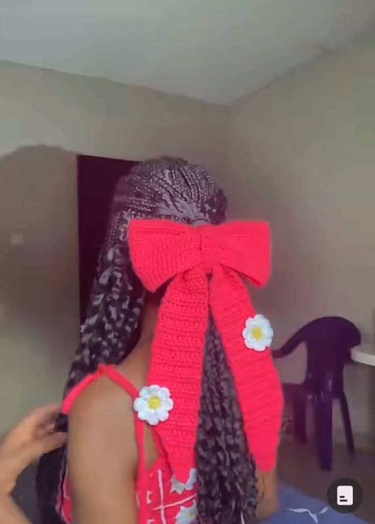 Flower crochet bowtie🎀