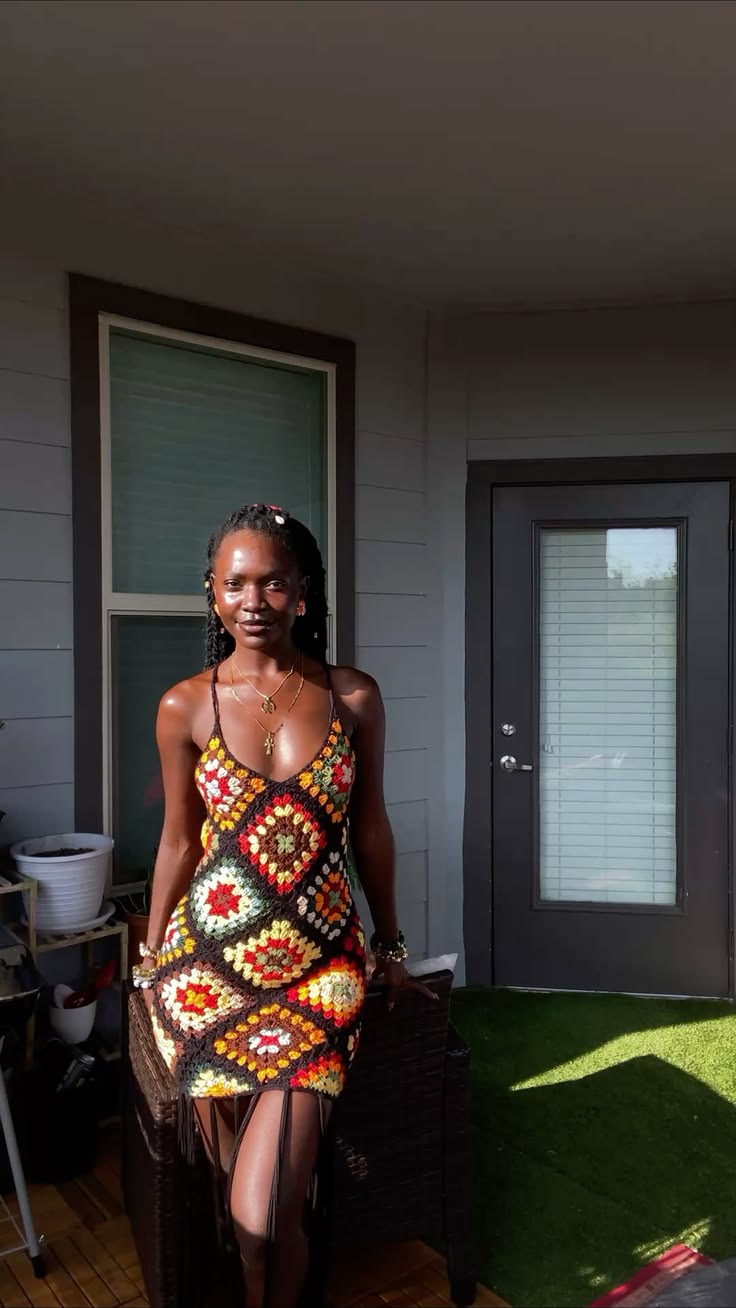 Granny square dress