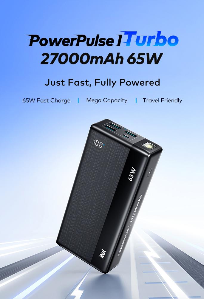 Itel 27,000mAh 65W Power Bank