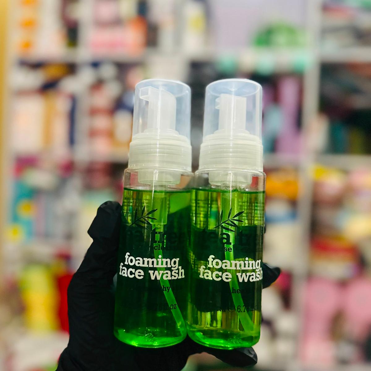 Tea tree foaming face wash