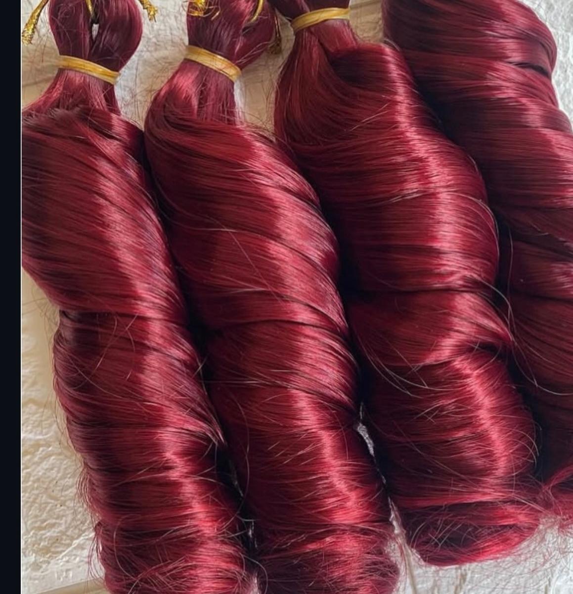 French curls(Colour burgundy)