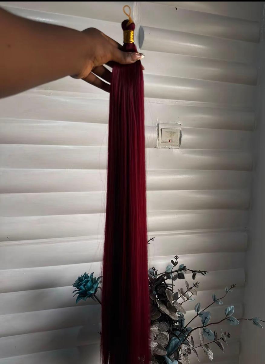 Bone straight extension (Colour:Burgundy)