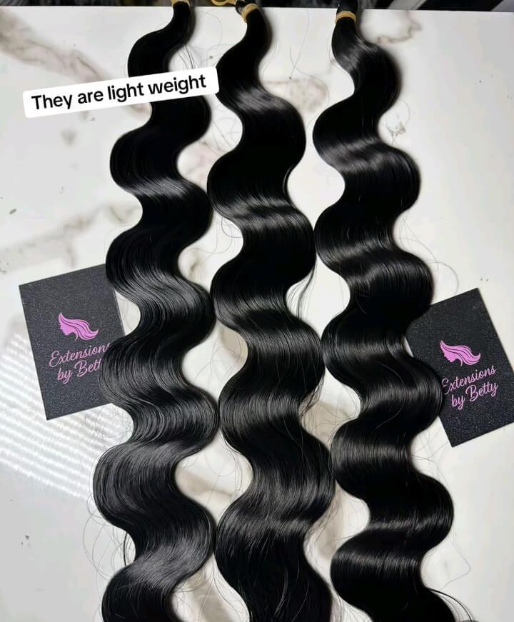 Colour 1B body wave braiding extension