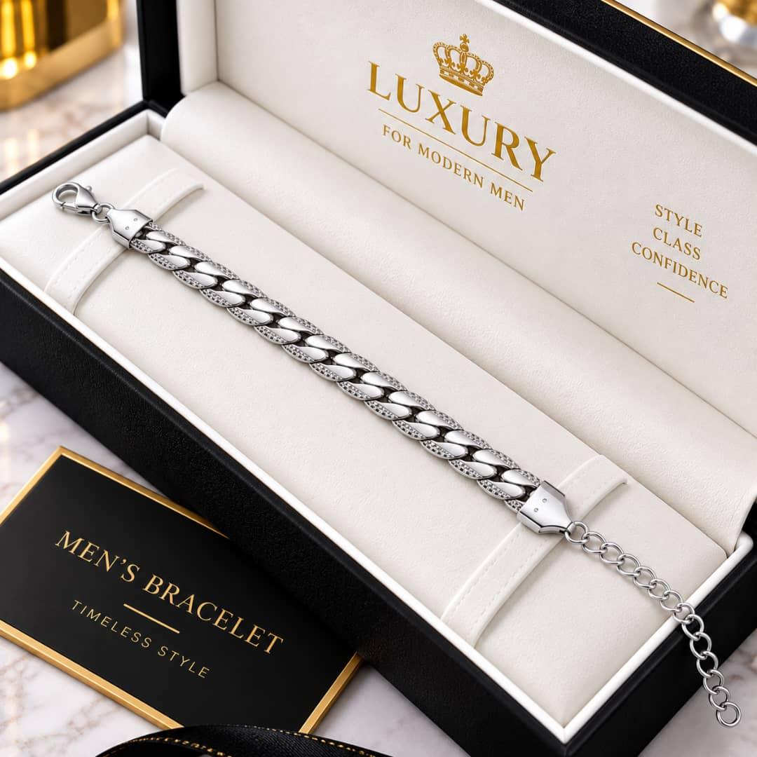 Stainless steel Men bracelet