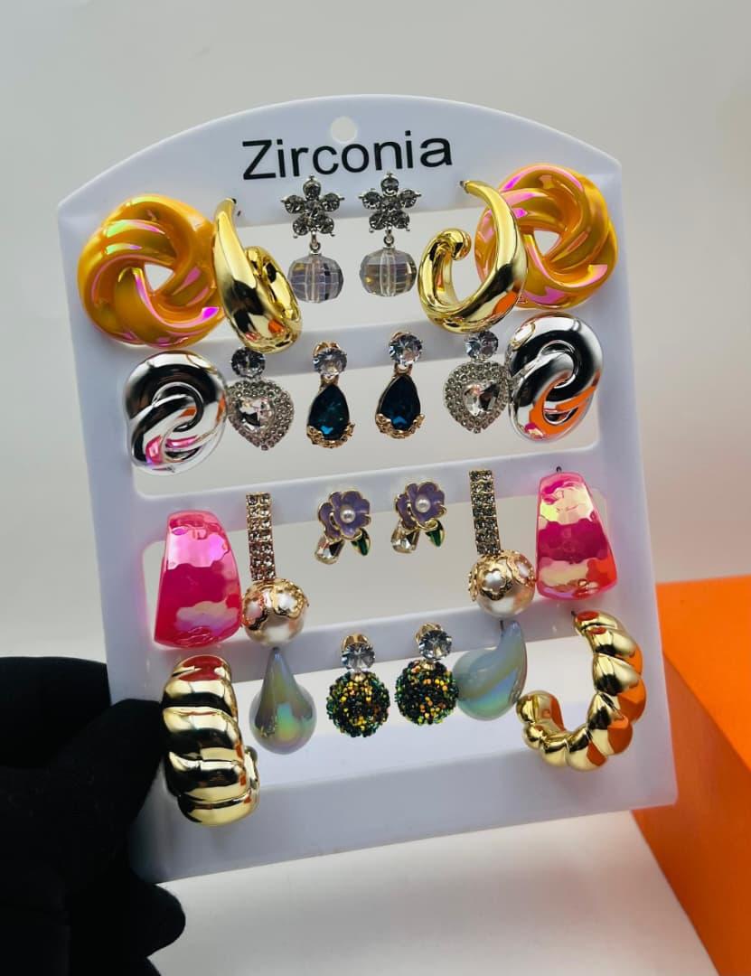 Zirconia earring