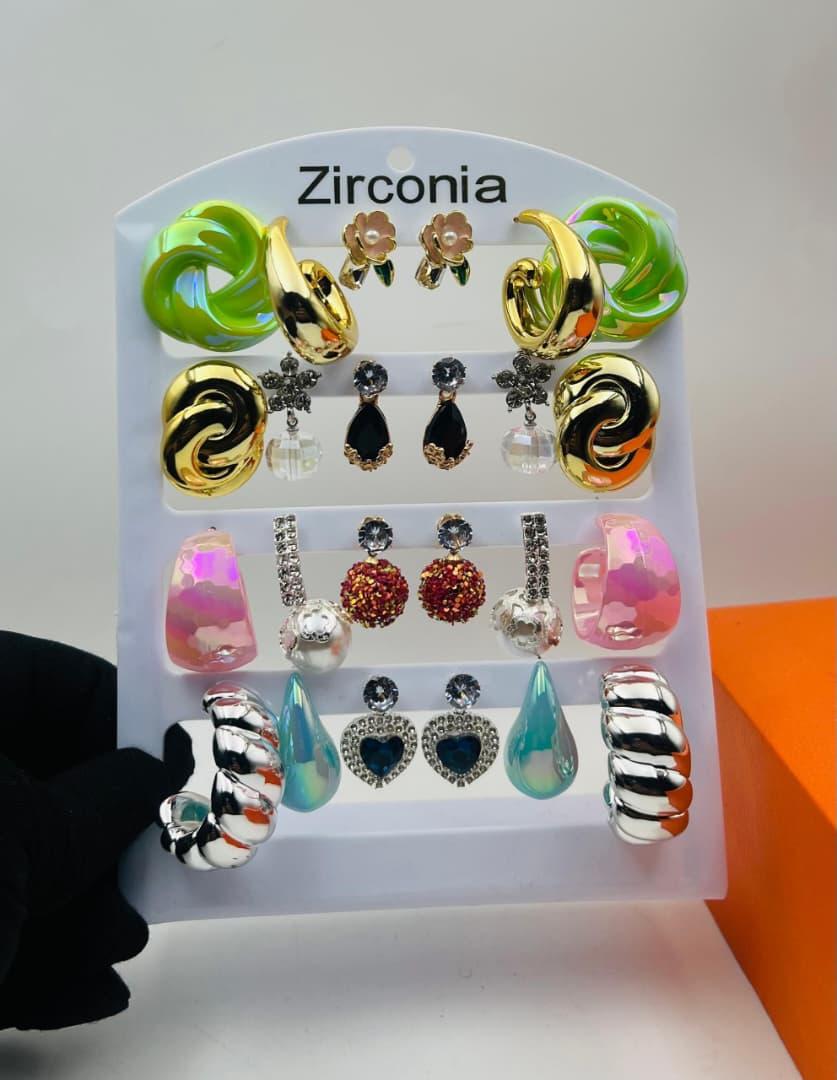 Zirconia earring