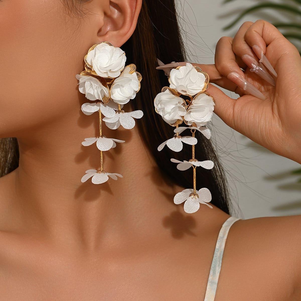 Floral earrings