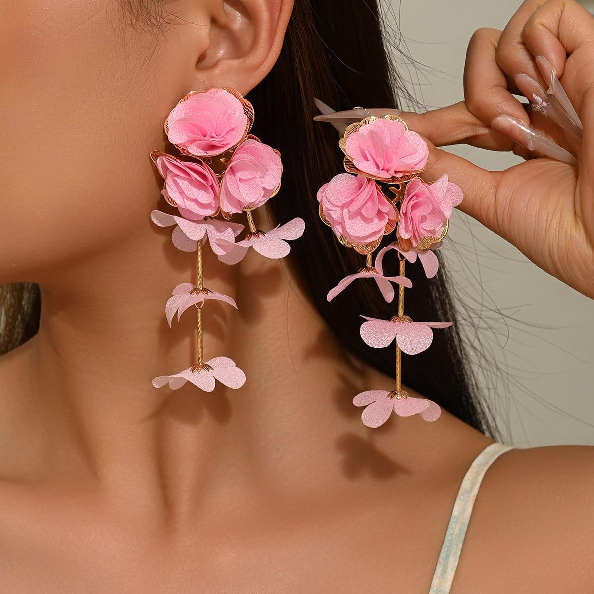 Floral earrings