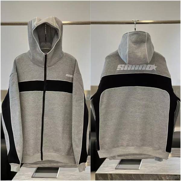 Zip down hoodie