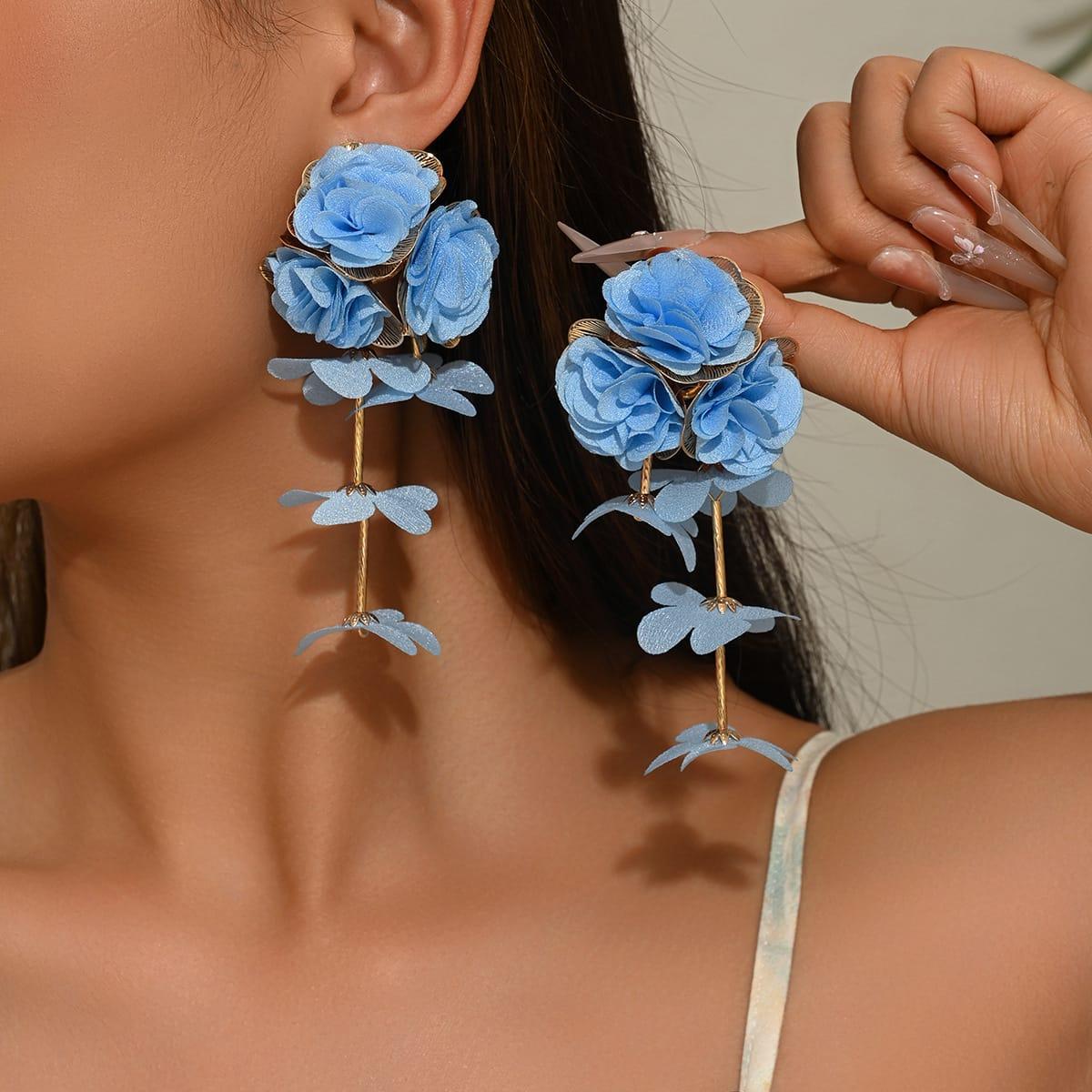 Floral earrings