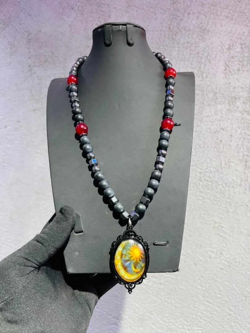 Men bead necklace