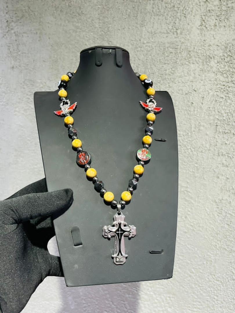 Men bead necklace
