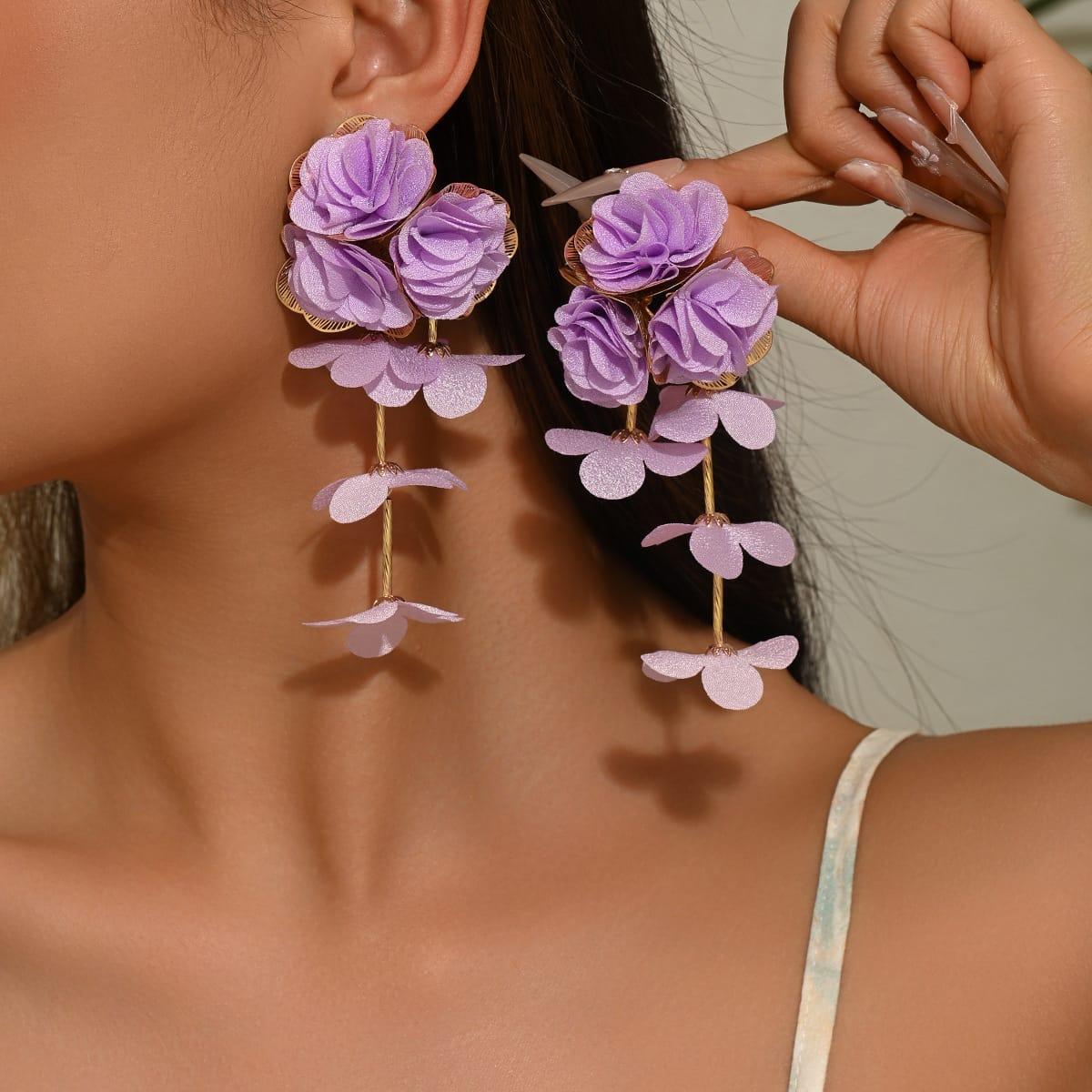 Floral earrings