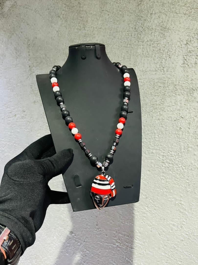 Men bead necklace
