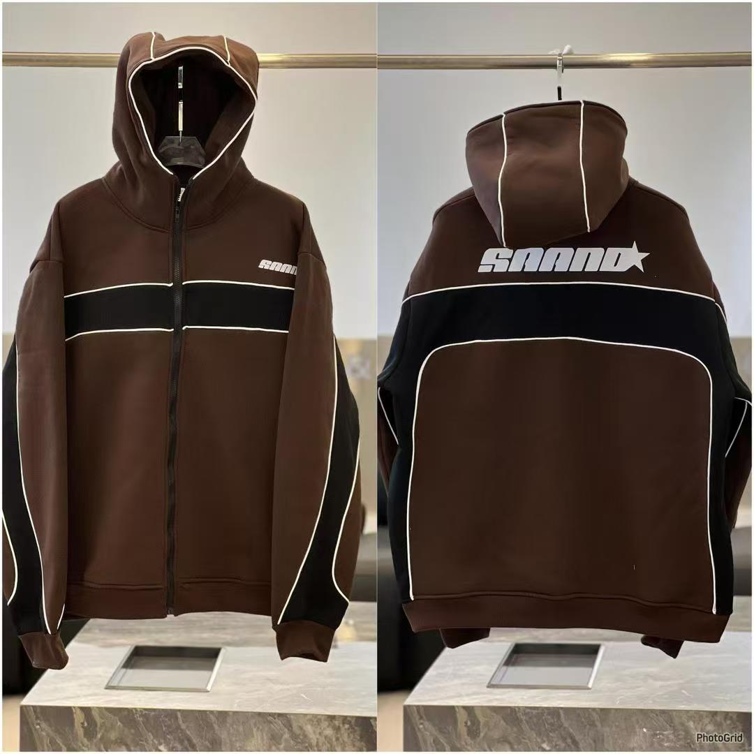 Zip down hoodie