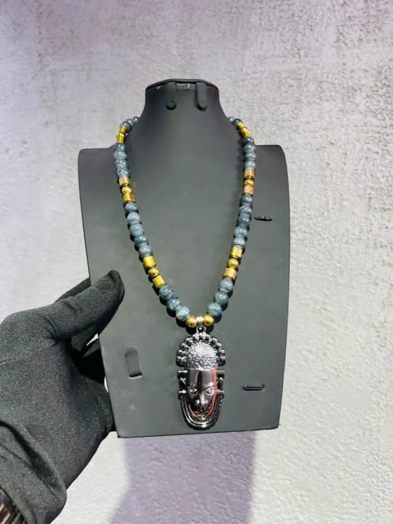 Men bead necklace
