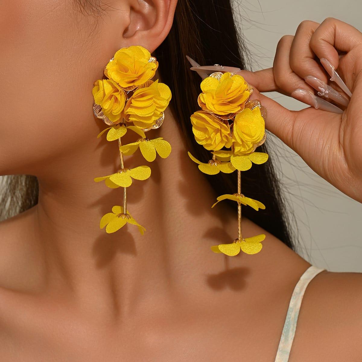 Floral earrings
