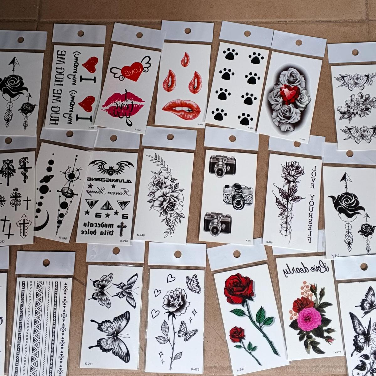 Temporary tattoo stickers