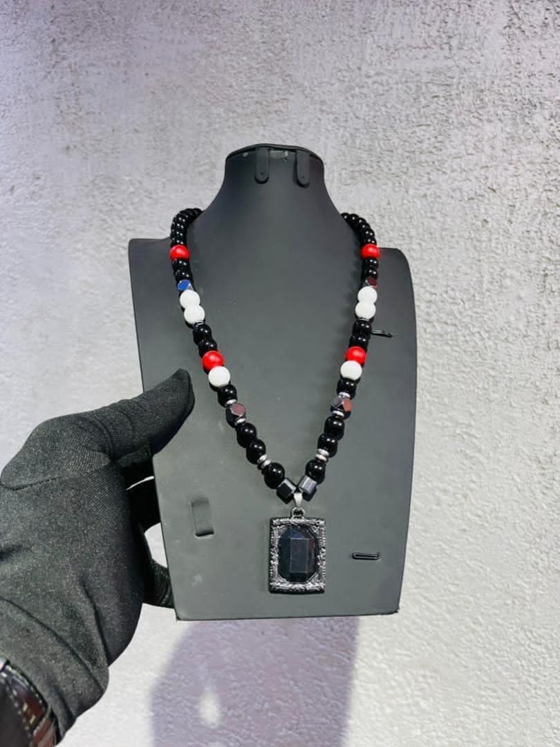 Men bead necklace