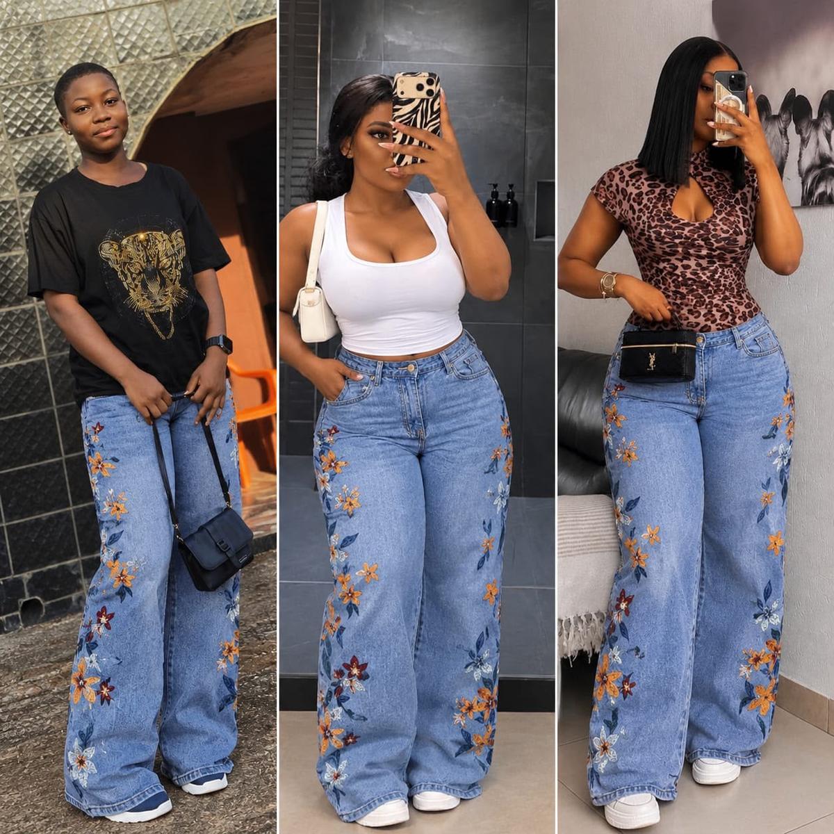 Female baggy jeans