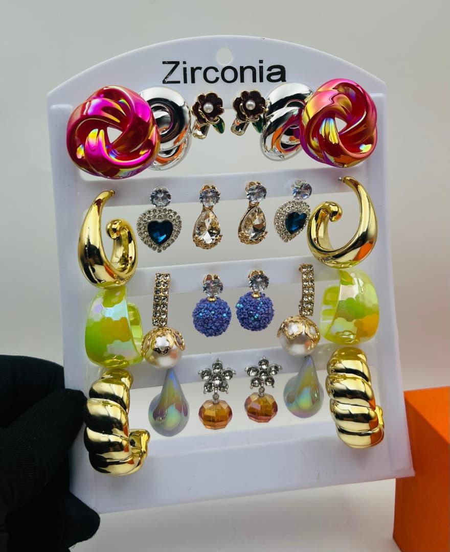 Zirconia earring