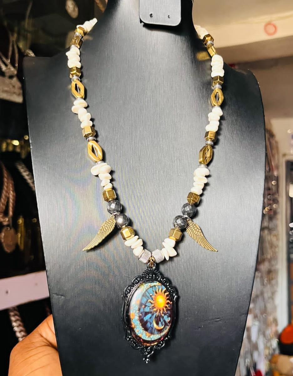 Men bead necklace