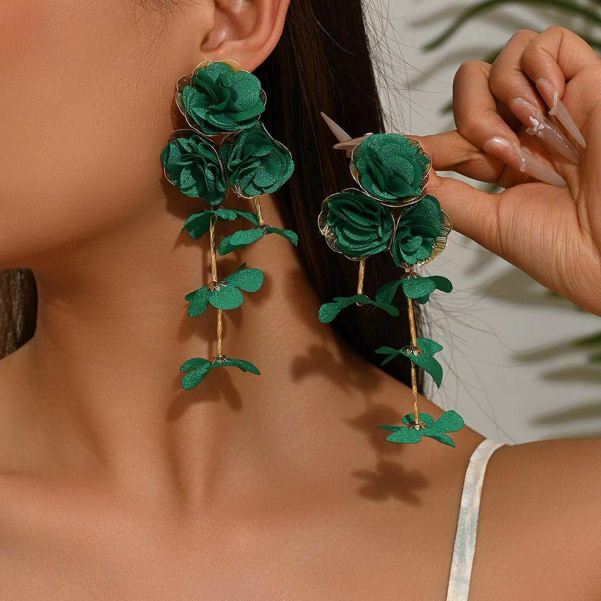Floral earring