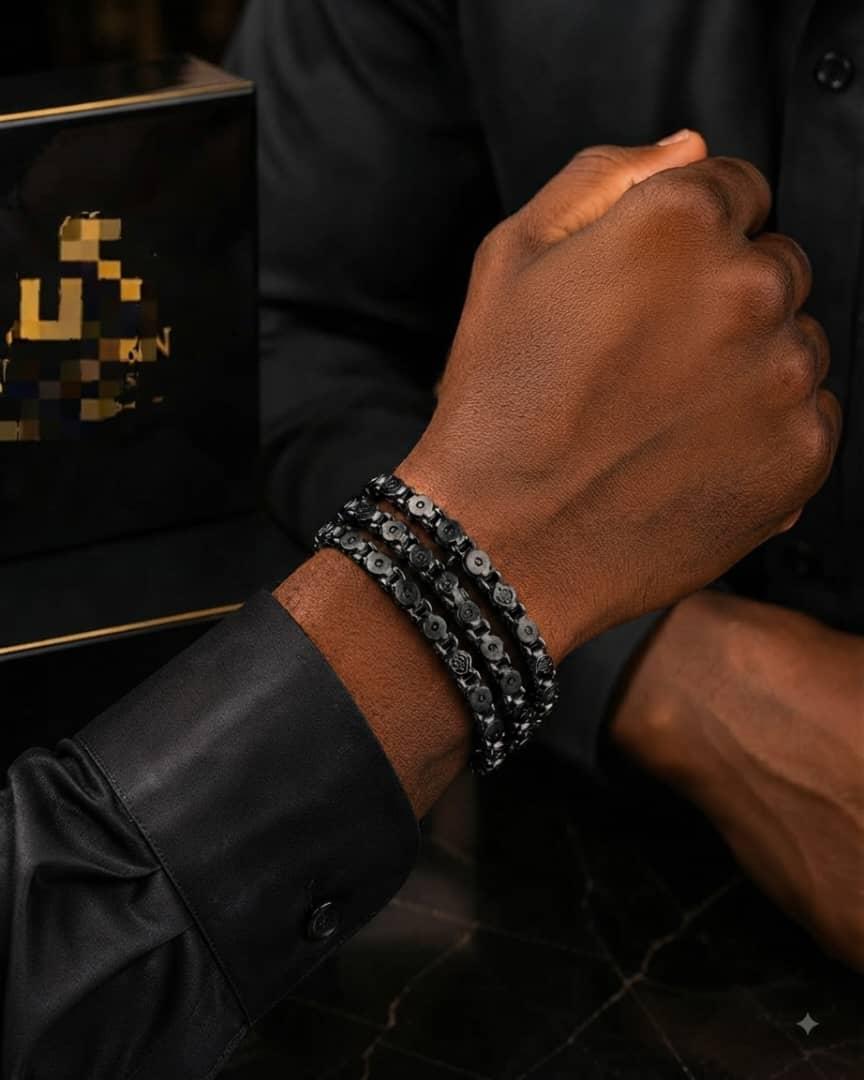 Non tarnish stainless steel men bangle