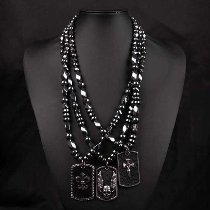 Men bead necklace