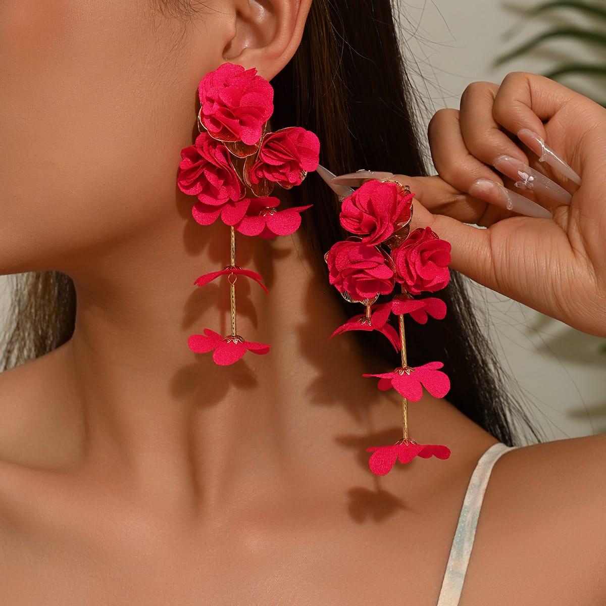 Floral earrings