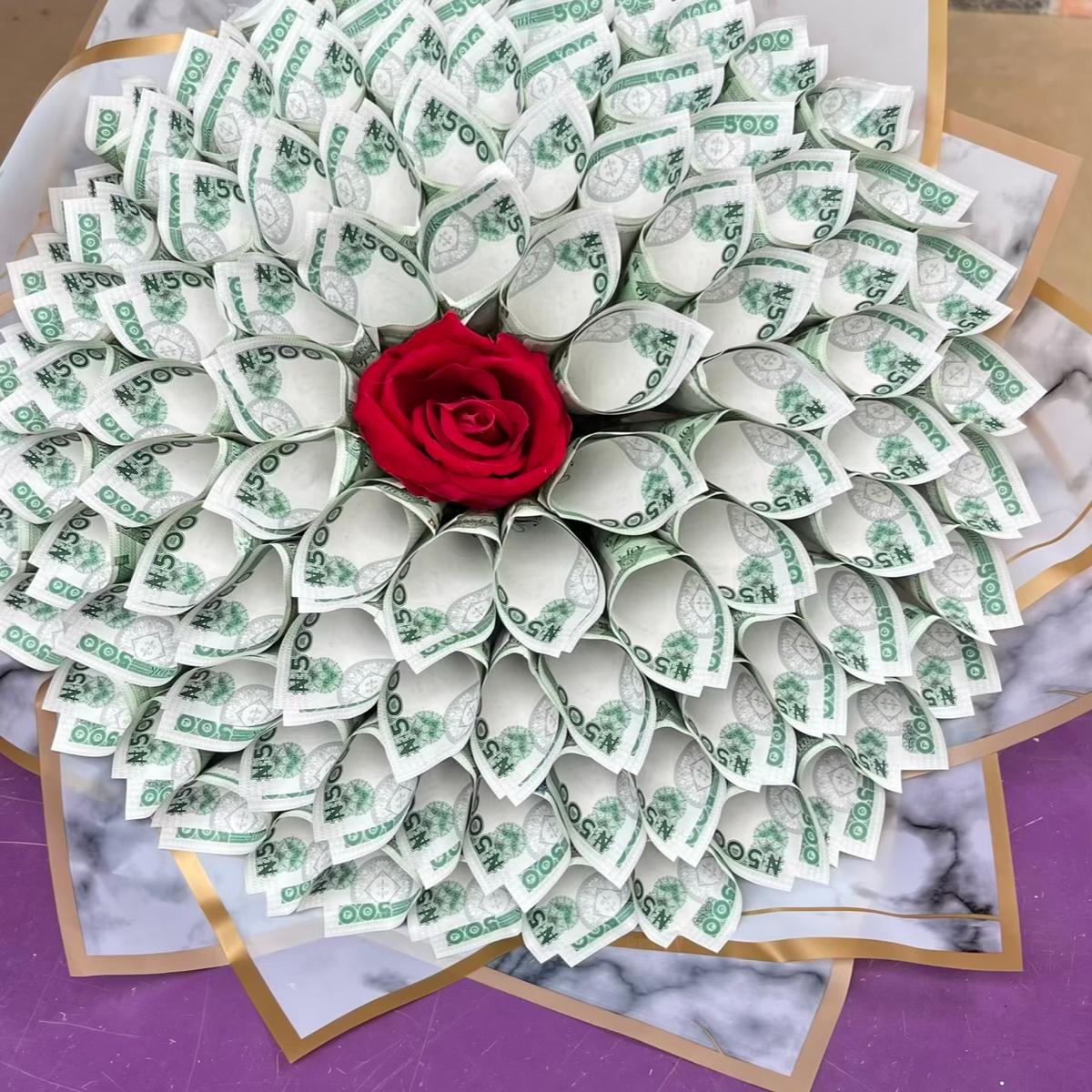 50k money bouquet