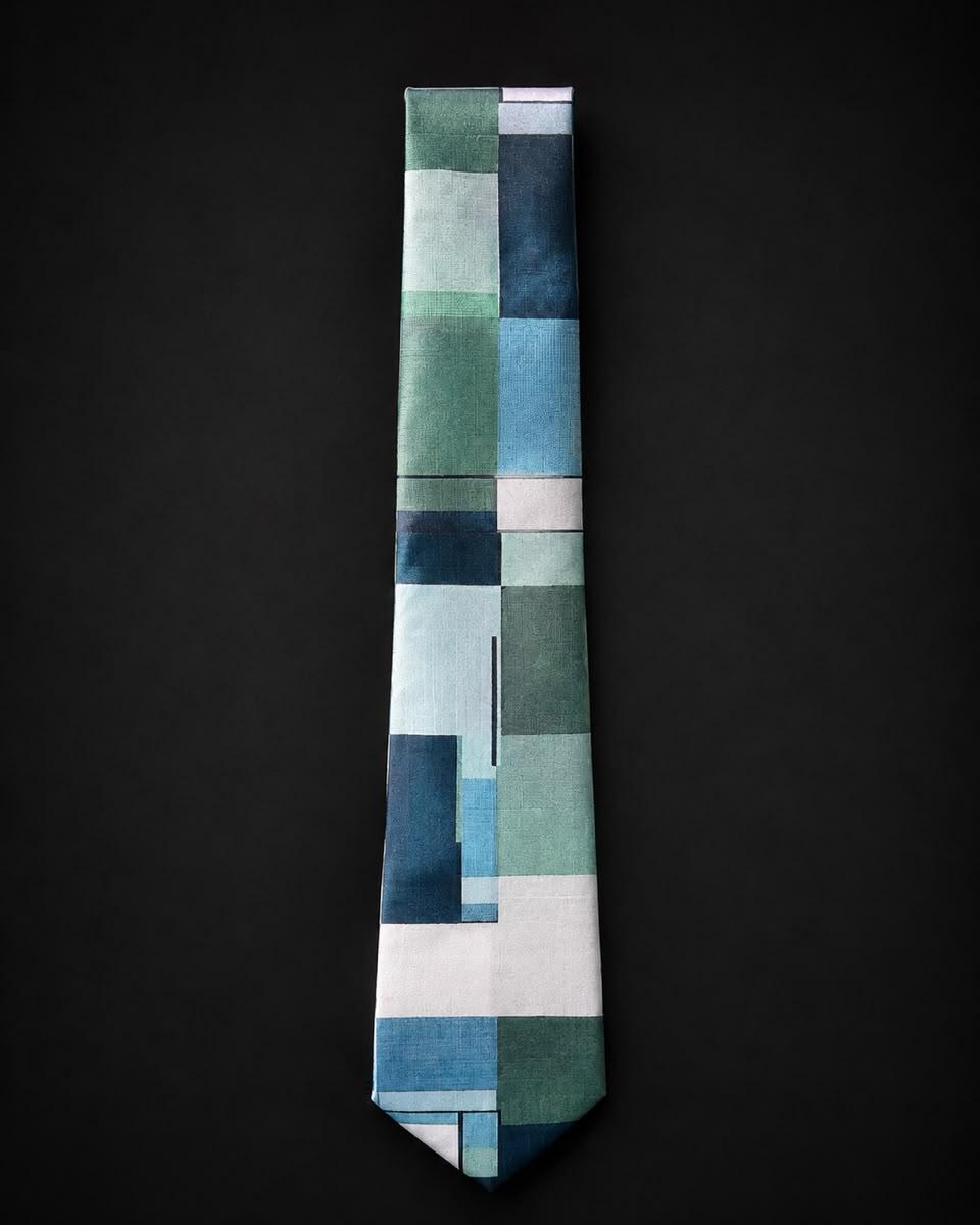 A modern art pattern tie
