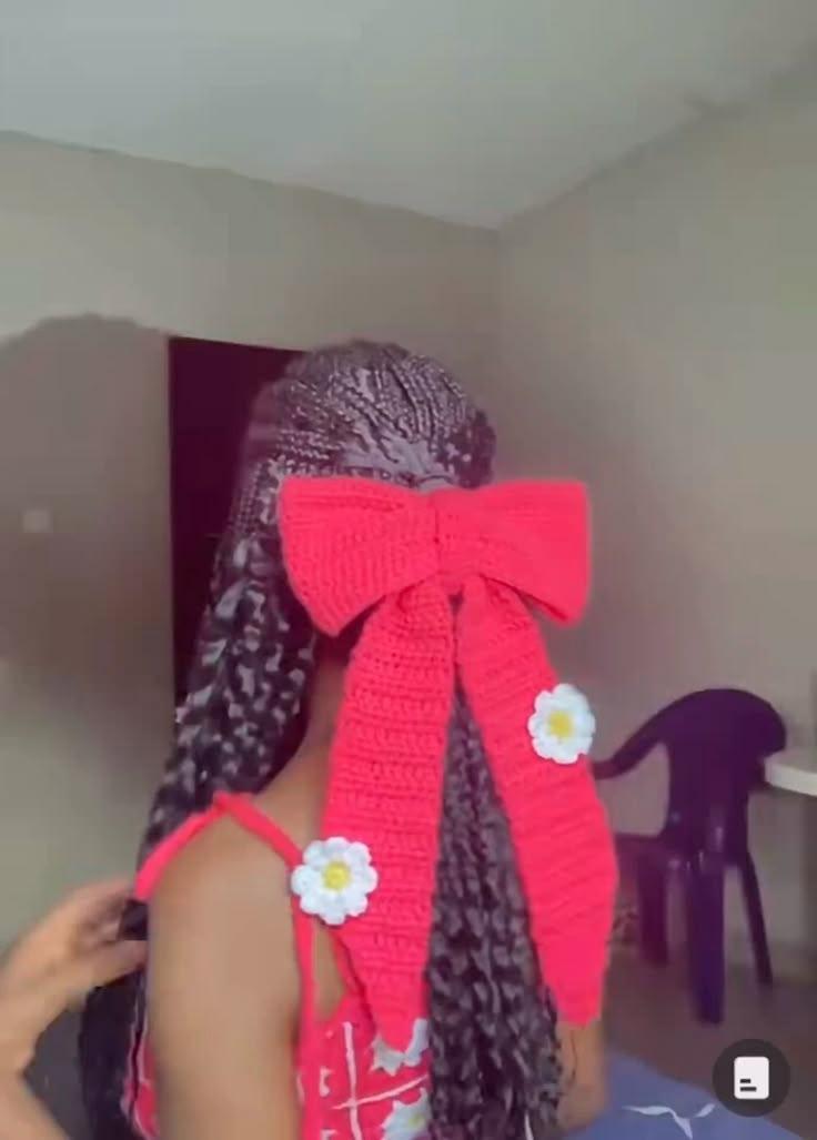 Flower crochet bowtie🎀