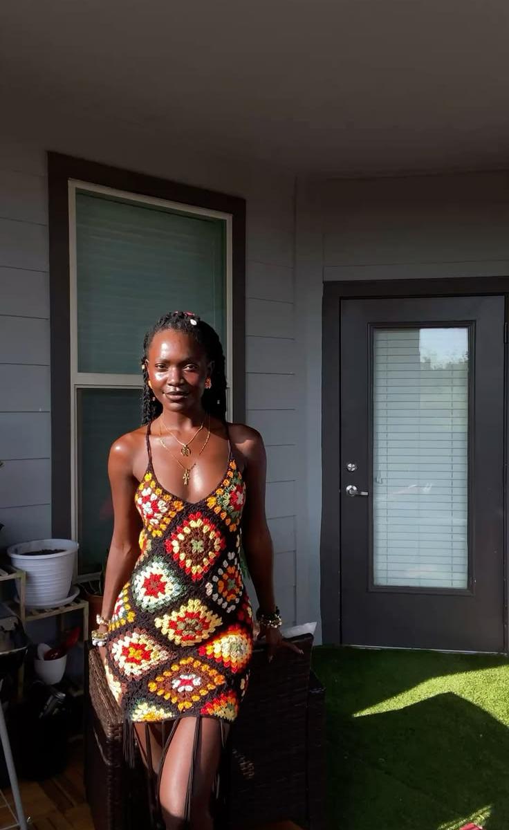 Granny square dress