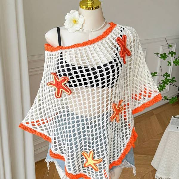 Crochet poncho