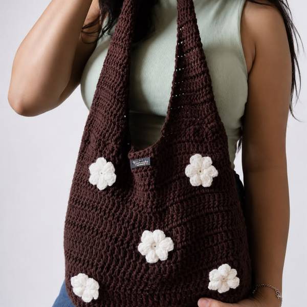 Crochet tote bag