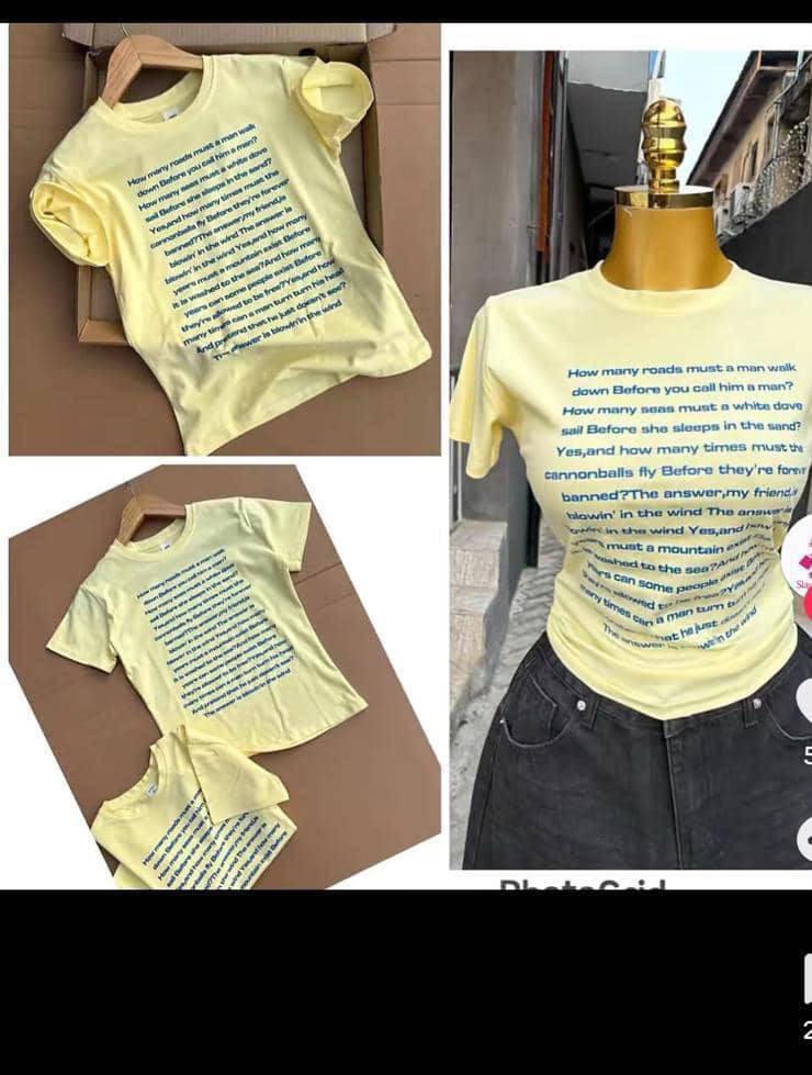 Lyrics Graphic T-Shirt.