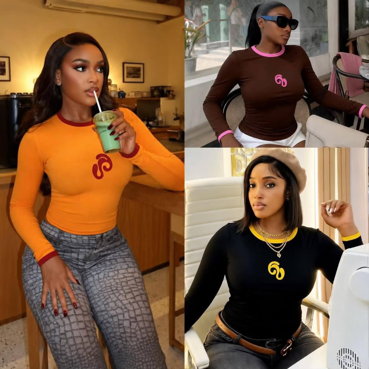Luxury long sleeve top