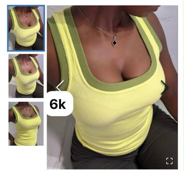 Scoop neck tank top