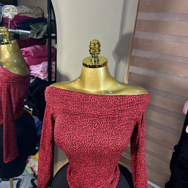 Off-Shiulder Fitted Top