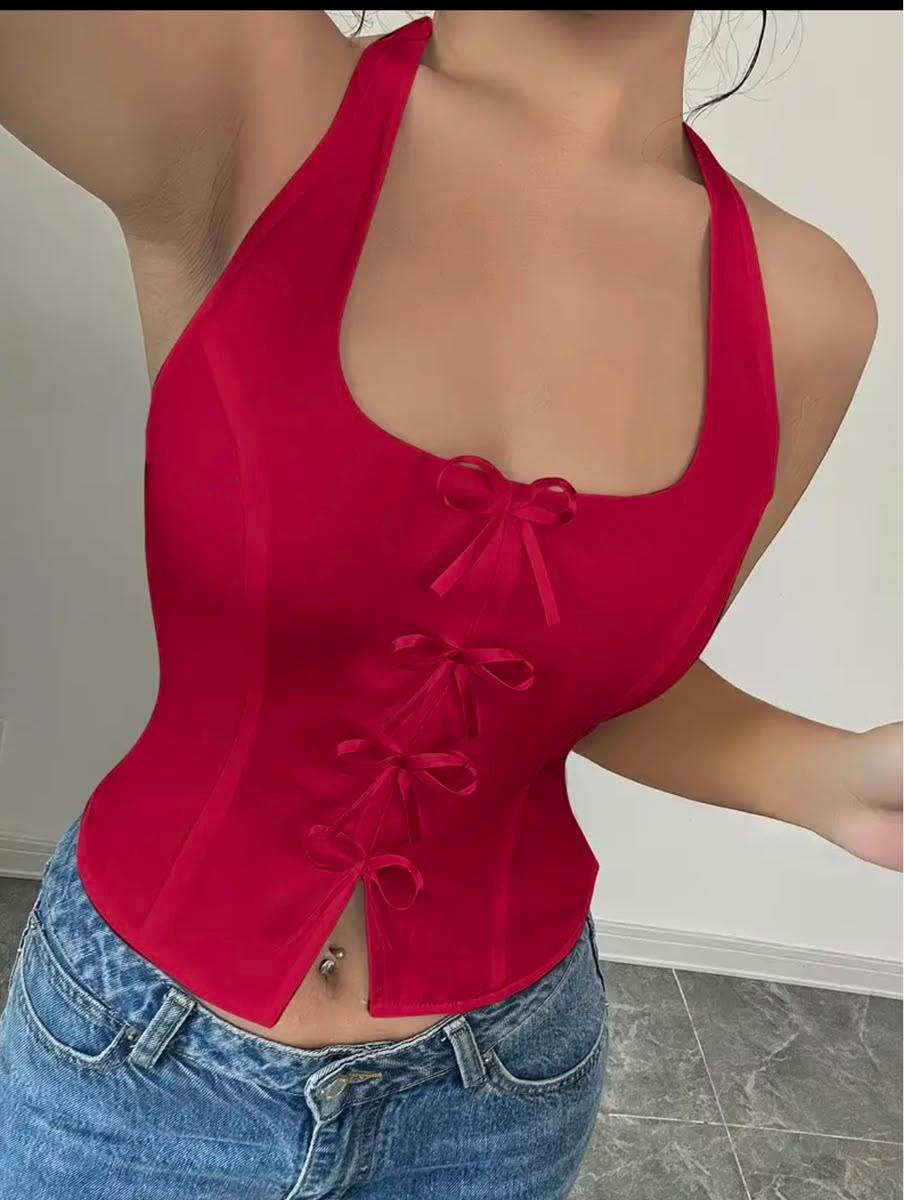 Halter corset top