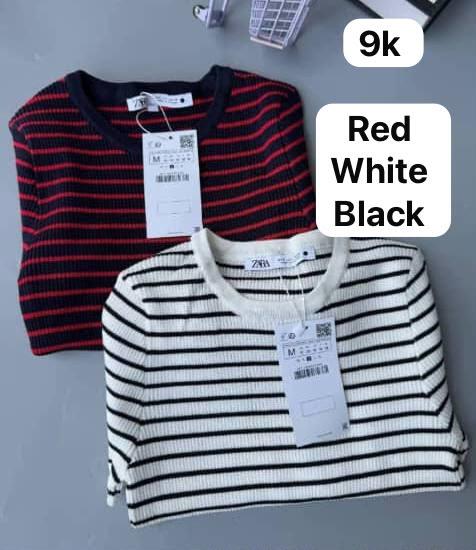 Striped knit top