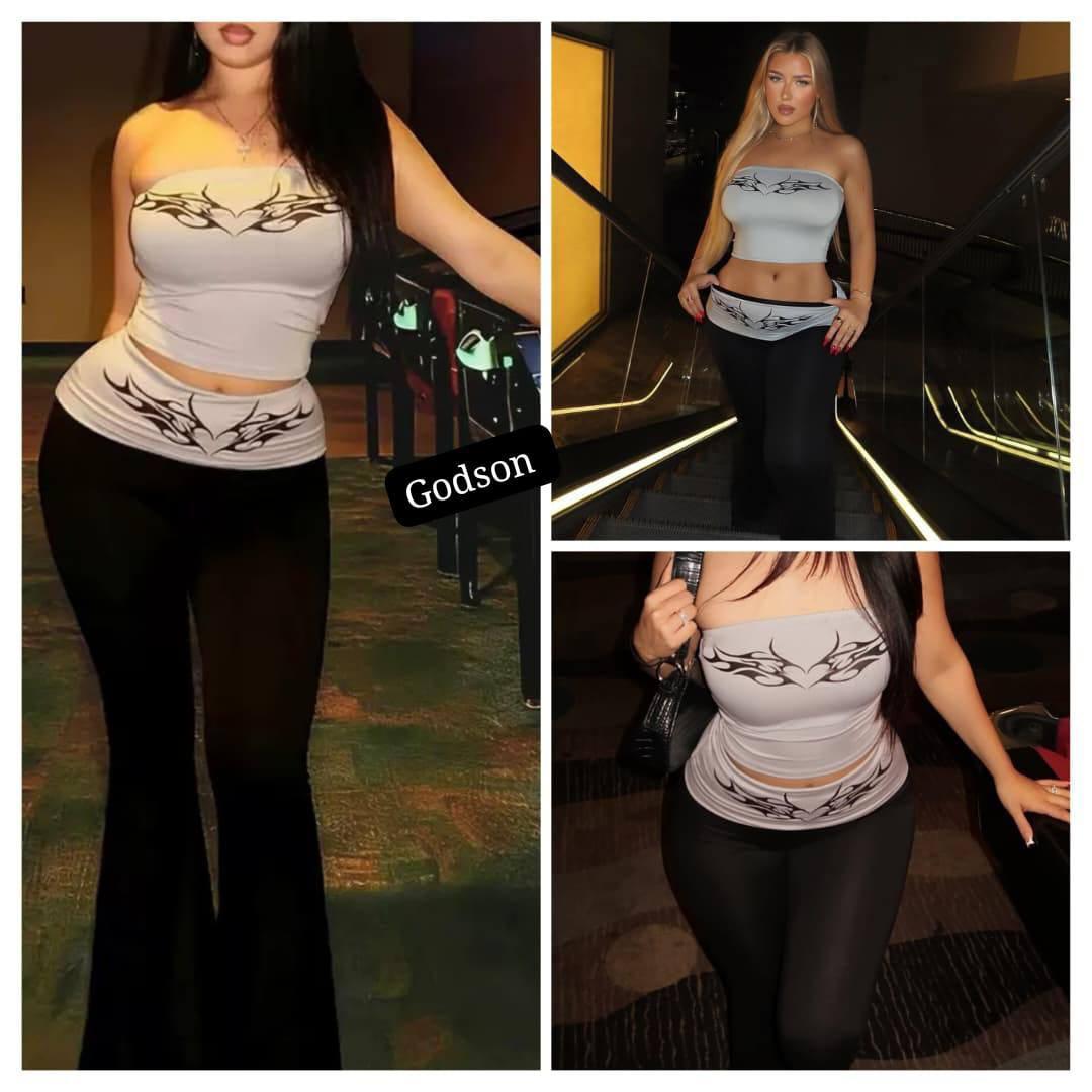 Two piece tube top set