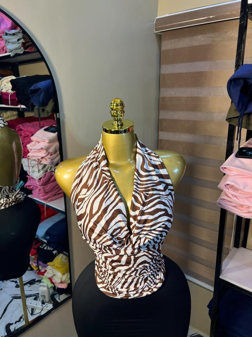 Halter Neck Fitted Top